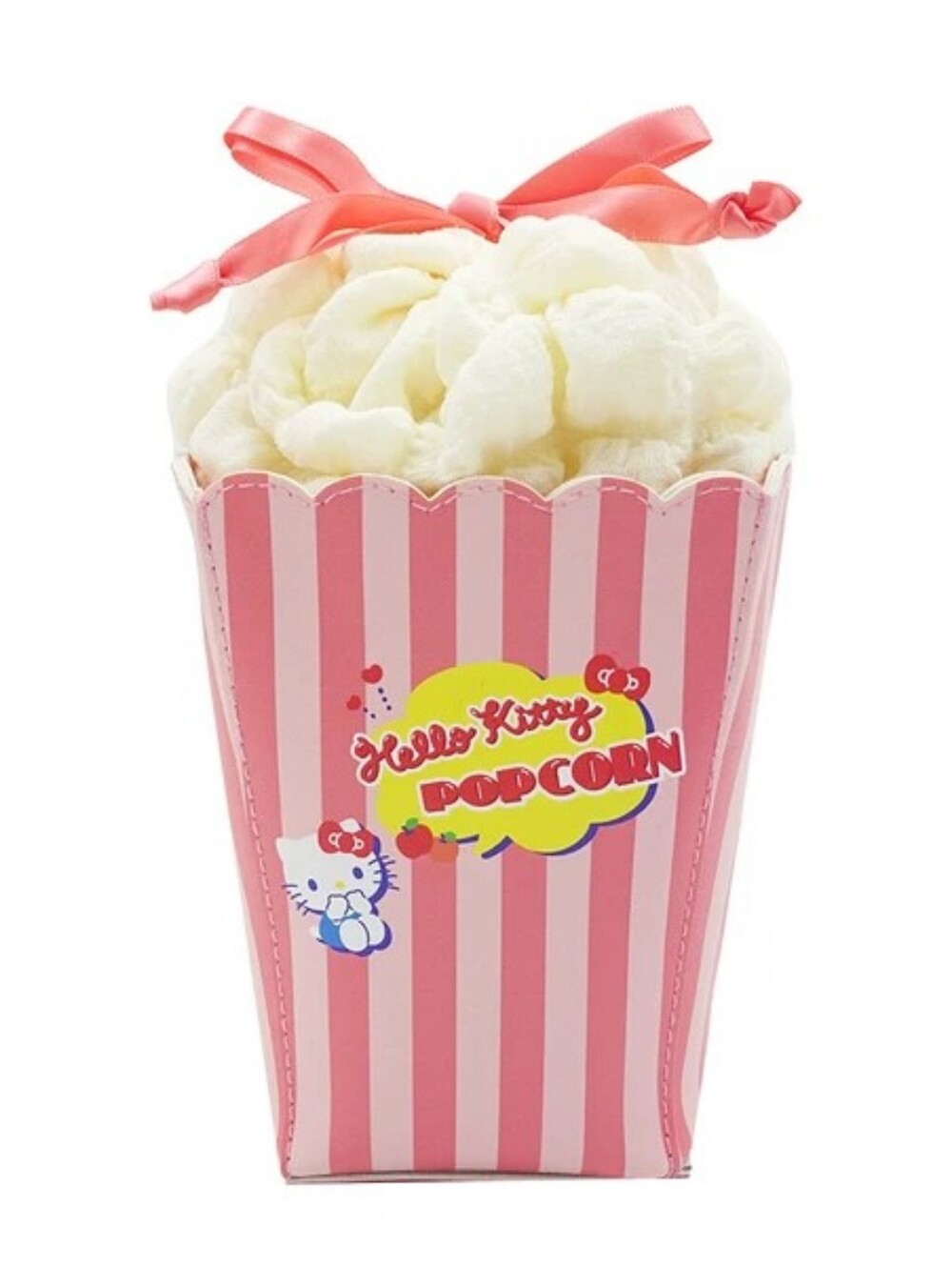 Hello Kitty Popcorn Plush Pouch | Sanrio | Pink & Red | NWT
